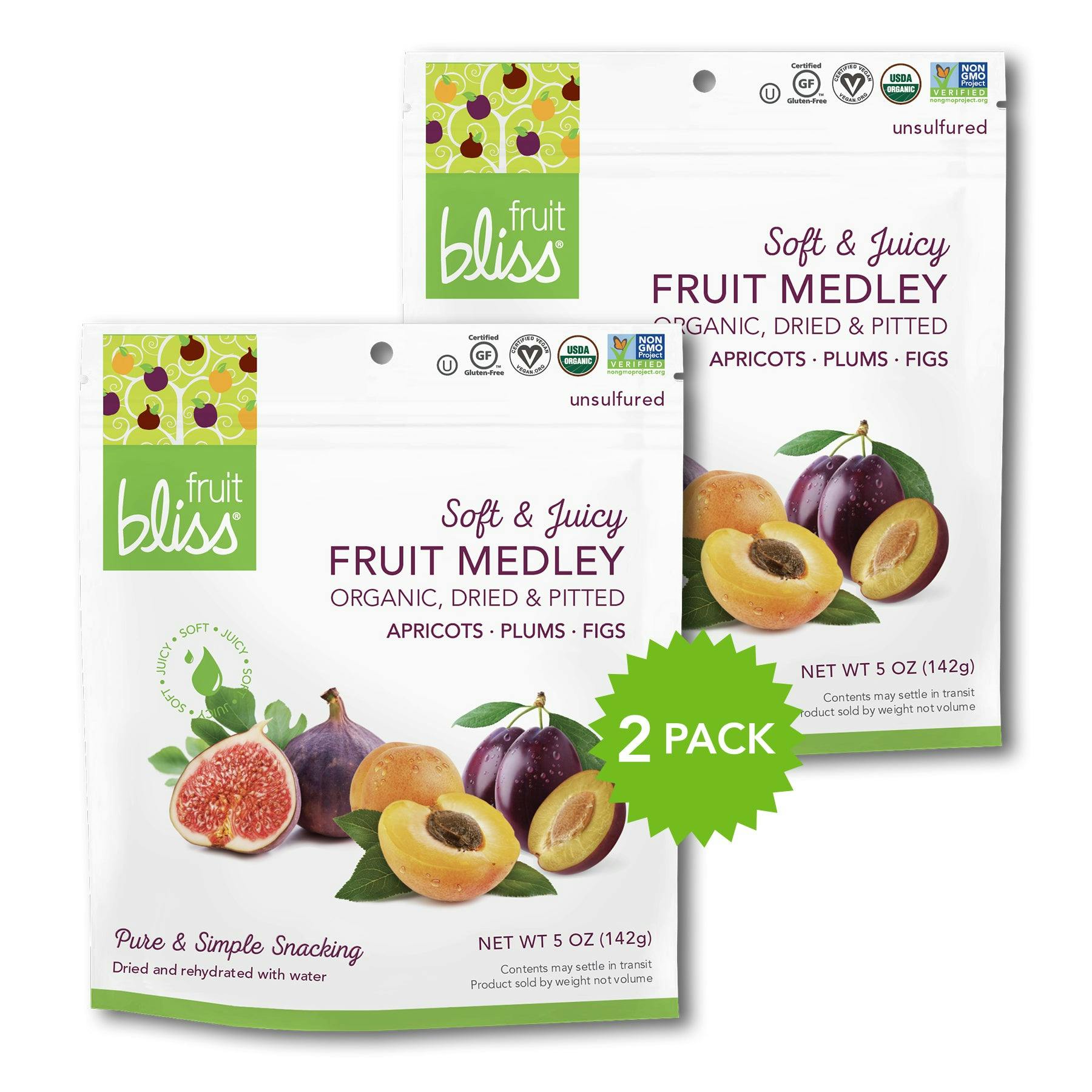2-Pack Fruit Bliss Organic Fruit Medley (5 oz. each) - 2-pack_promo-Medley_1800x_739b1295-108e-46ea-8529-460ca7a48076